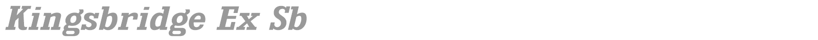 Kingsbridge font preview